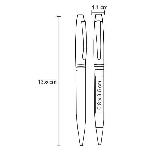 al-19007-extra Calgary – Bolígrafo De Aluminio En Acabado Rubber