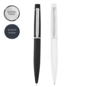 Calgary – Bolígrafo De Aluminio En Acabado Rubber