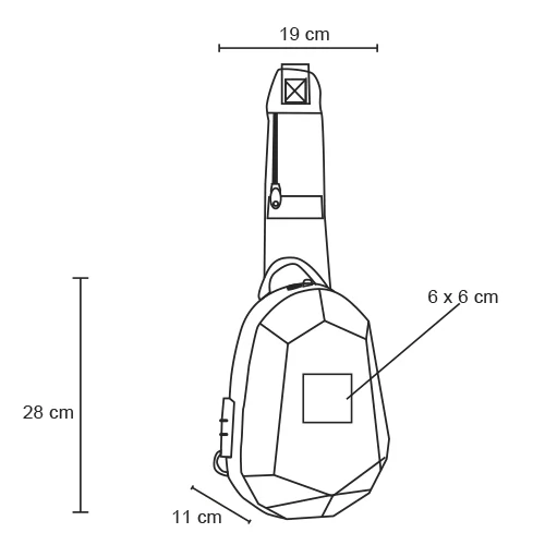 Ninja – Bolso De Hombro De Carcasa Dura.