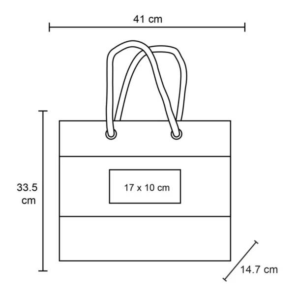 Bacalar – Bolsa De Yute Laminada, Cosida Y