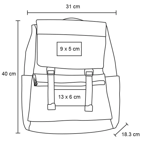 Azer – Mochila De 1 Compartimento Principal