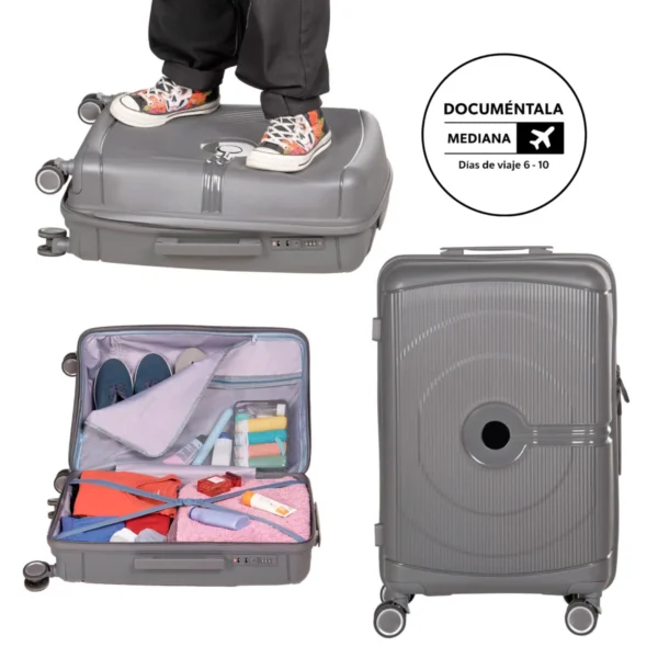 bl-266-main Durzam – Maleta De Polipropileno, Resistente A