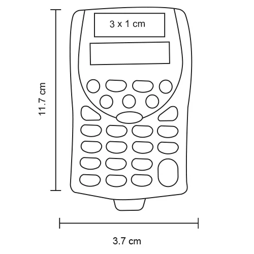 ca-008-extra Tally – Calculadora De Bolsillo