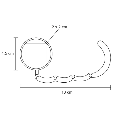 cp-031-extra Oval – Gancho Sujetador De Bolsas De Acero
