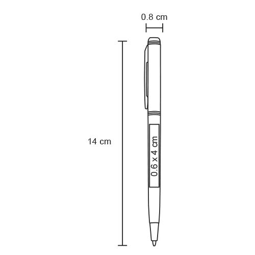 Eliot – Bolígrafo Metálico De Diseño Delgado
