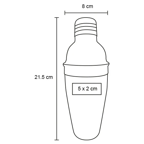 Carajillo – Shaker De Acero Inoxidable Y Tapa