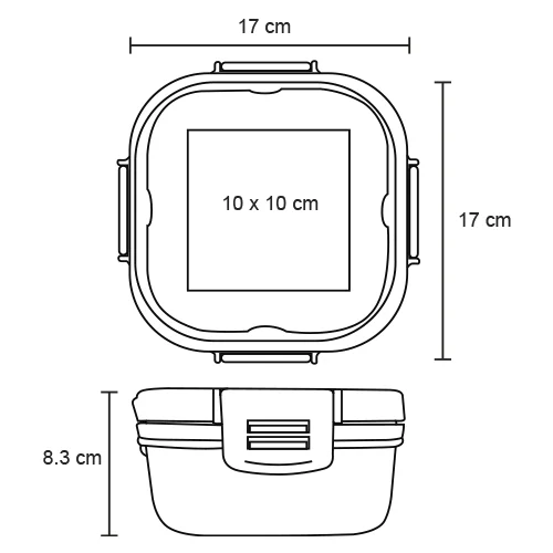 ho-163-extra Curry – Contenedor De Alimentos De Plástico