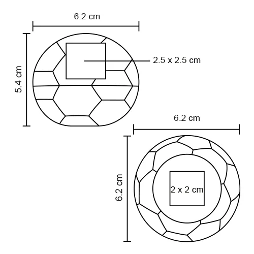 ho-179-extra Telstar – Molde Para Hielo En Forma De Balón De