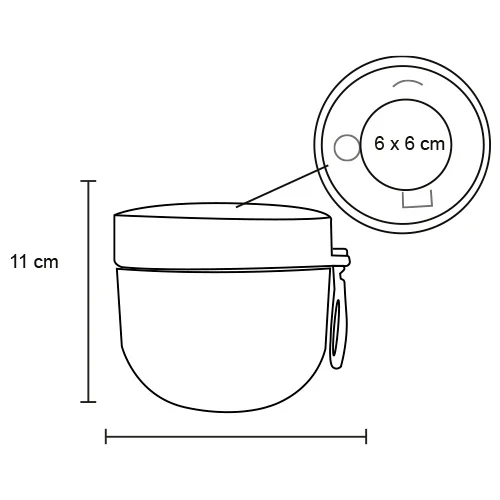 Zibu – Contenedor De Alimentos De Plástico