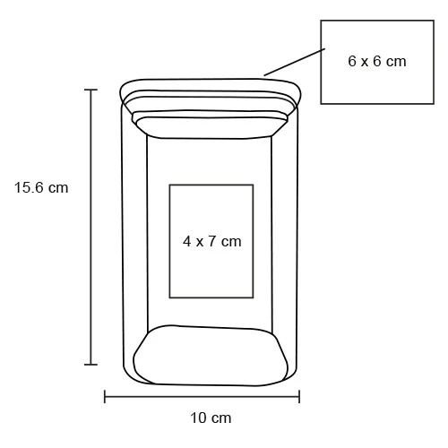 Teff – Recipiente De Vidrio Transparente