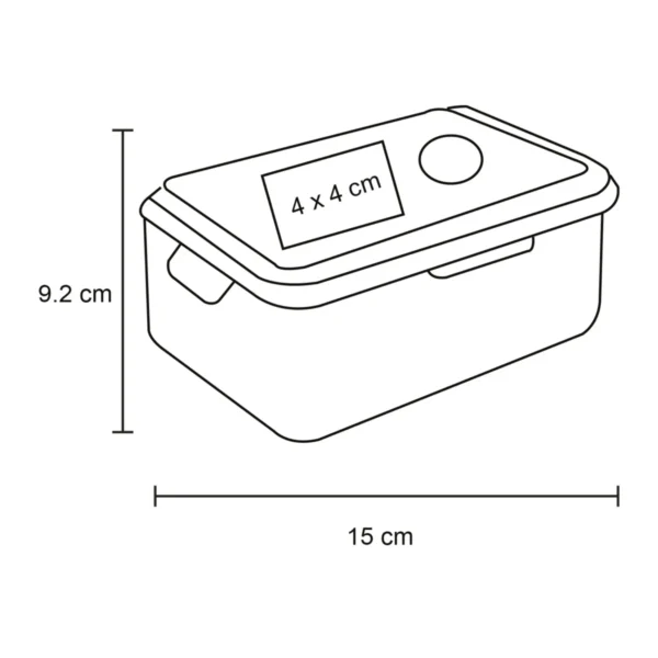 ho-210-extra Pibi – Contenedor De Alimentos Rectangular