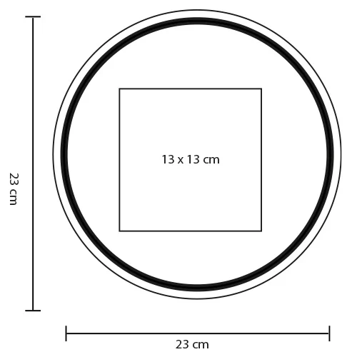 ho-221-extra Pecorino – Tabla Para Cortar Circular De Madera De