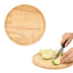 Pecorino – Tabla Para Cortar Circular De Madera De