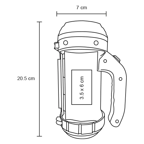 Dozer – Linterna Portátil 2 En 1. Lámpara De