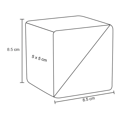 le-021-extra Viena – Estuche Ecológico En Forma De Cubo.