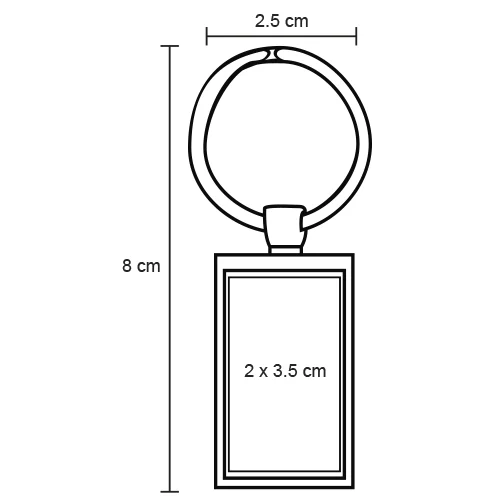 mk-006-extra Milo – Llavero Metálico Rectangular