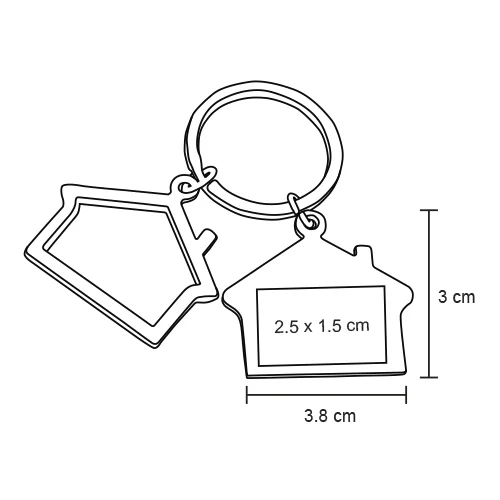 mk-017-extra Home – Llavero Doble Metálico En Forma De