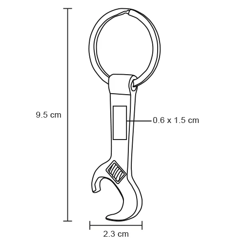 mk-023-extra Tool – Llavero Metálico En Forma De Llave