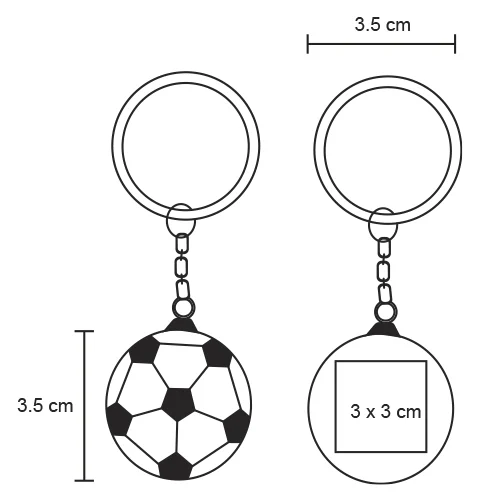 mk-033-extra Araujo – Llavero Metálico De Balón De Soccer