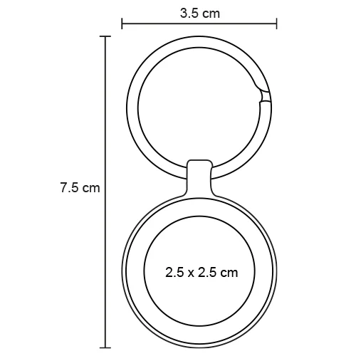 Toulon – Llavero Metálico Circular