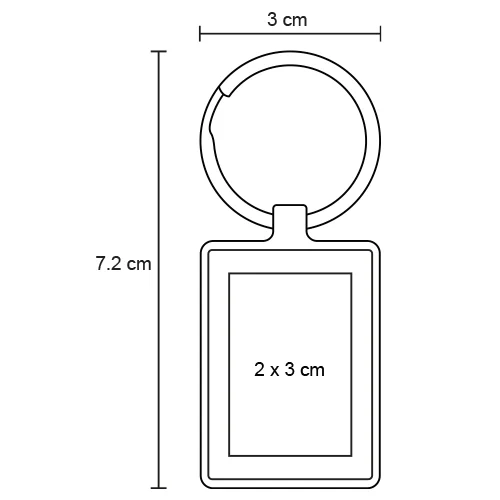 mk-037-extra Kunci – Llavero Metálico De Placa Solida En