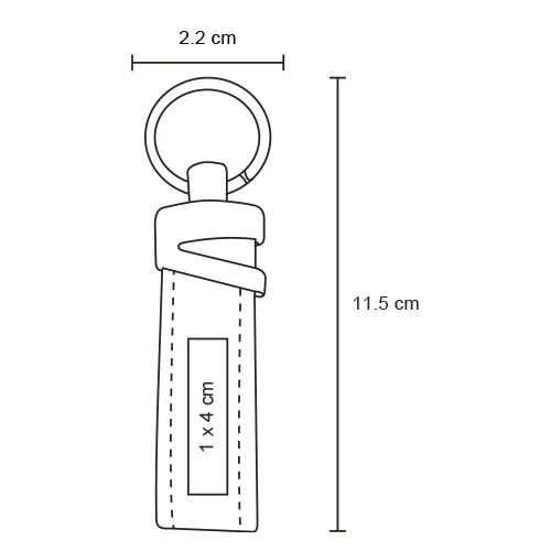 mk-040-extra Safoa – Llavero Metálico