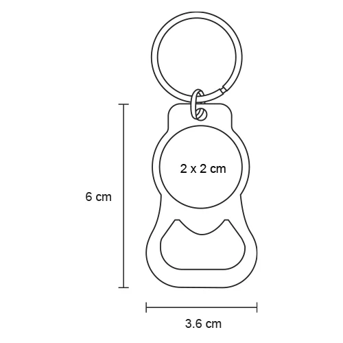 mk-047-extra Cas – Llavero Metálico Circular
