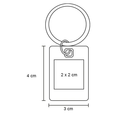 mk-055-extra Branox – Llavero Metálico Rectangular