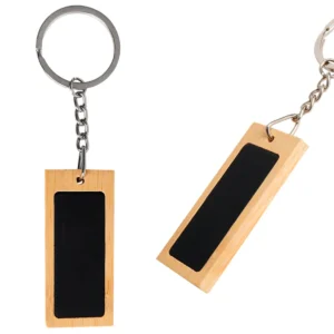 Hout – Llavero De Bambú Rectangular