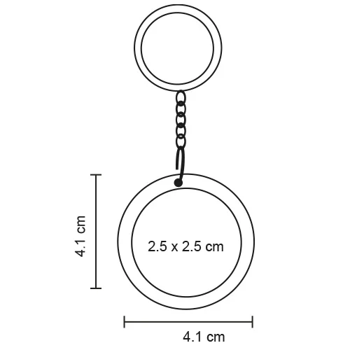 Bois – Llavero De Bambú Circular