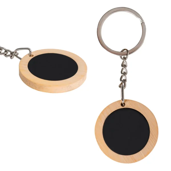 Bois – Llavero De Bambú Circular