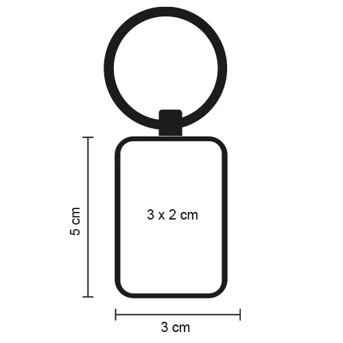 mk-063-extra Legno – Llavero Rectangular Metlaico