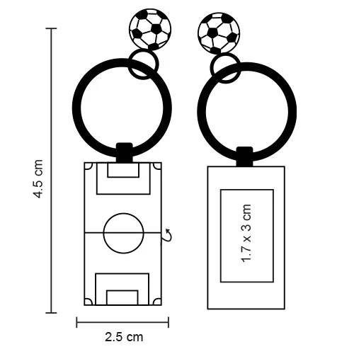 Cancha – Llavero Metálico