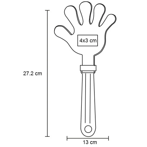 Palmas – Aplaudidor De Plástico En Forma De Mano