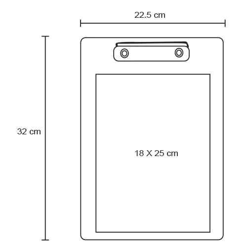 Toks – Tabla Sujetadocumentos De Plástico