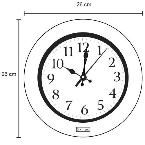 o-097-extra Taimi – Reloj De Pared Circular, Utiliza