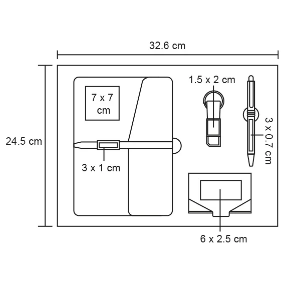 o-107-extra Bass – Set Ejecutivo Que Incluye: 1 Libreta