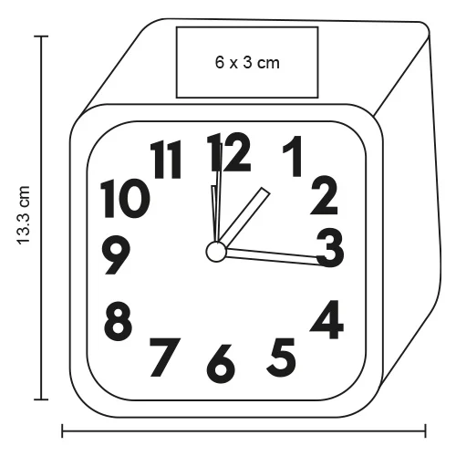 Tidara – Reloj De Escritorio Cuadrado