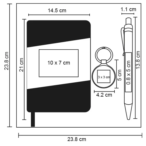 Zane – Set Ejecutivo Incluye: Llavero Metálico