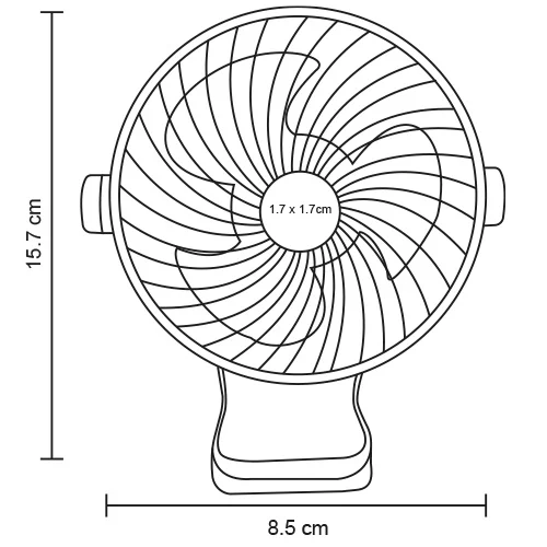 o-151-extra Siroco – Ventilador De Escritorio Ajustable