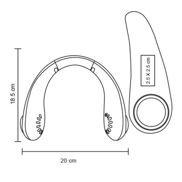 o-153-extra Jin – Ventilador Portátil En Forma De