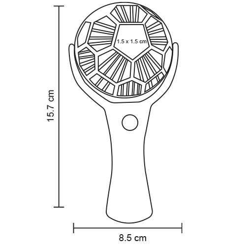 o-154-extra Dust – Ventilador Portátil Giratorio