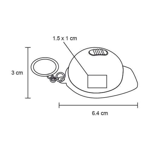 pk-001-extra Carrie – Llavero De Plástico En Forma De Casco