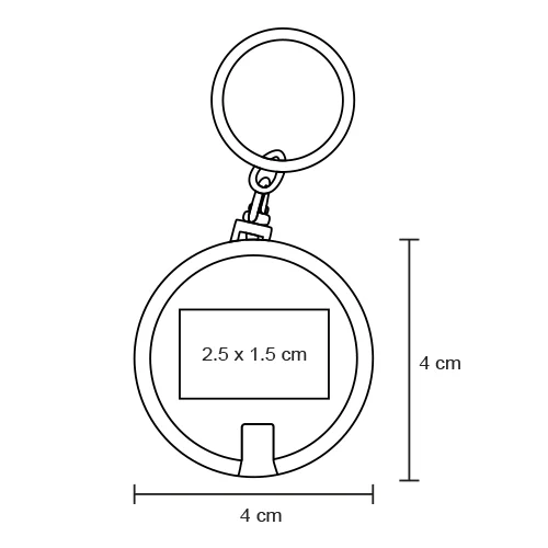 Henry – Llavero De Plástico Circular