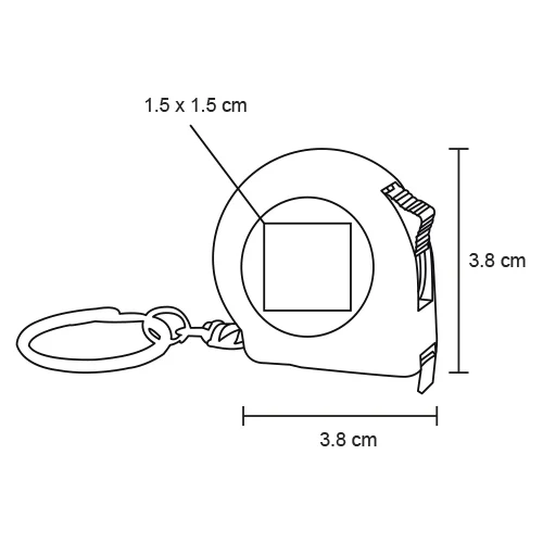 Inch – Llavero Flexómetro De Plástico