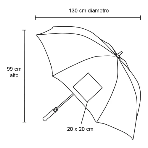 Swing – Paraguas Circular Pongee