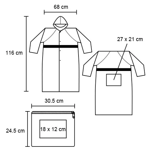 Strato – Impermeable De Botones, Capucha Y