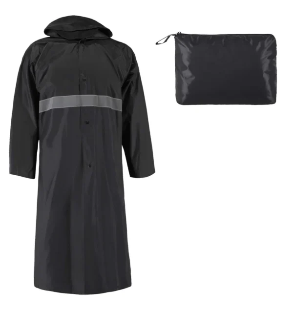 Strato – Impermeable De Botones, Capucha Y