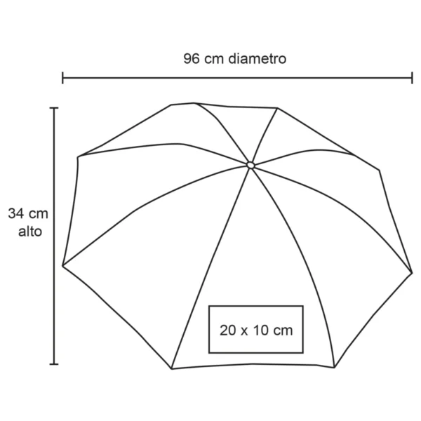 Nook – Paraguas De Poliéster De 8 Gajos