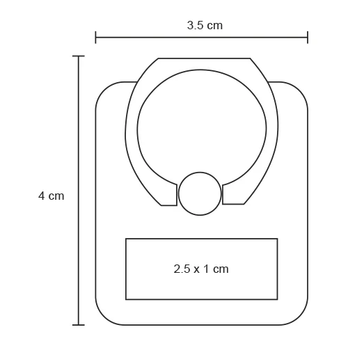 so-074-extra Lash – Popsocket Rectangular De Plástico